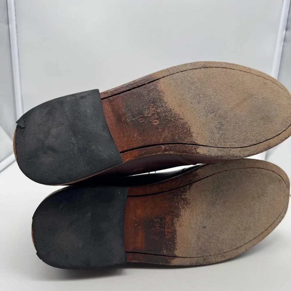 Men's Nisolo Brown Leather‎ Chukka Ankle Boots Lace Up Size 10